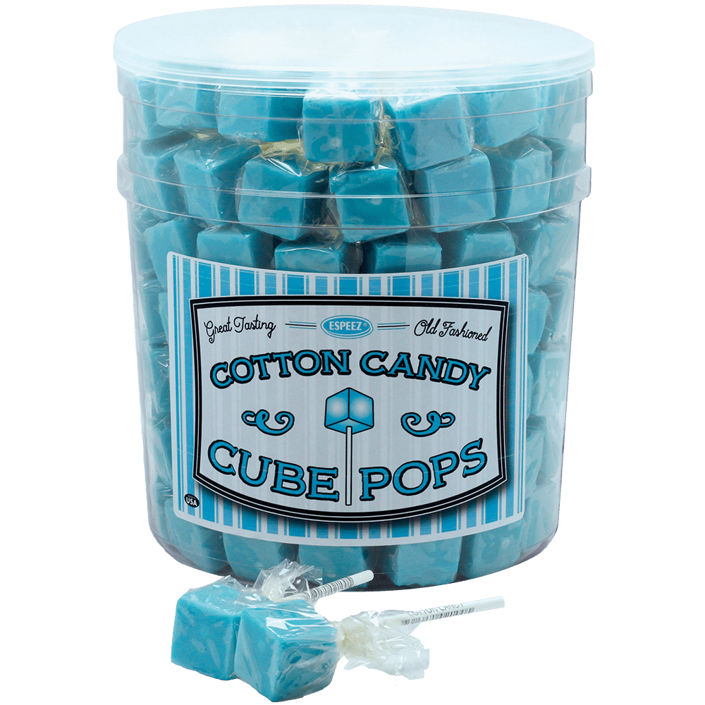Cotton Candy Cube Pops