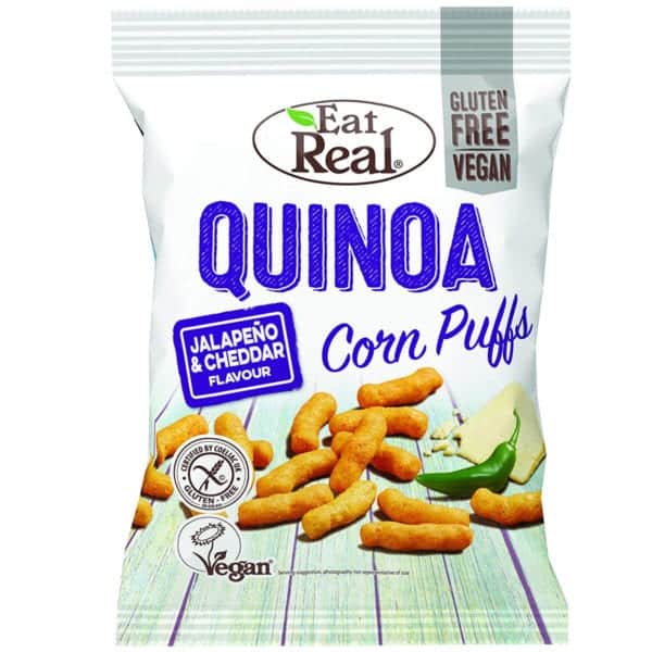 Eat Real Quinoa Puff Cheddar & Jalapeno 113gr