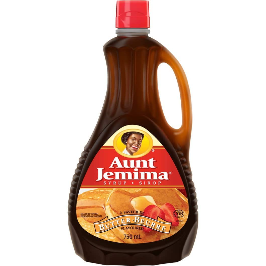 Aunt Jemima Syrup Butter Flavoured 750ml Canadian Dave's American Food