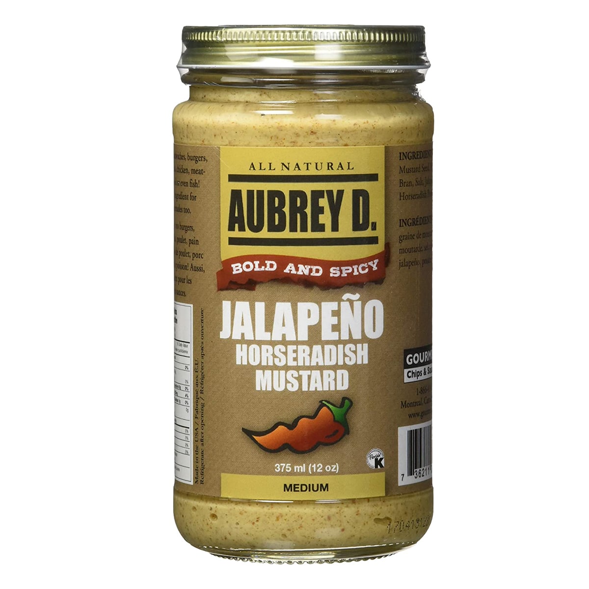 Aubrey D. Bold And Spicy Jalapeno Horseradish Mustard Dave's American