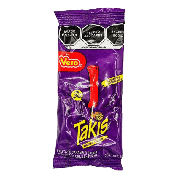 Takis Fuego Lollipop with Chilli Pepper Powder