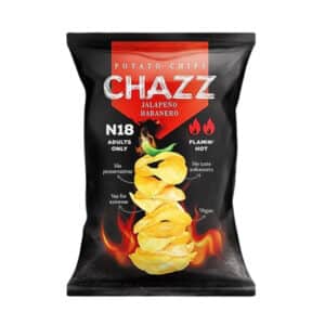 Chazz Potato Chips with Jalapeno & Habanero Pepper - Piccanti 90g