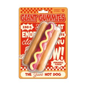 Giant Gummies Hot Dog - Gusto Ananas (150g)