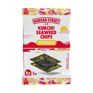 Korean Street - Chips di alga coreane - Gusto Kimchi (5g)